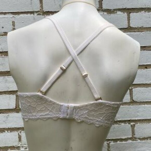 Victoria's Secret 34D Padded Push-Up bras Set of 4 Tan White Black Lace - Picture 6 of 15